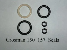 Crosman 150  157 CO2 One O-Ring Seal Reseal Repair Kit  + Exploded View w/ Guide