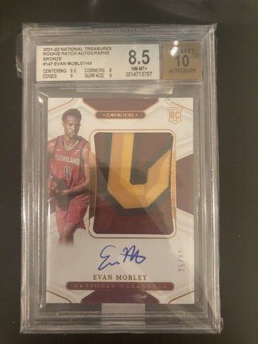 Evan Mobley [Patch Autograph Bronze] #147 2021 Panini National Treasures card