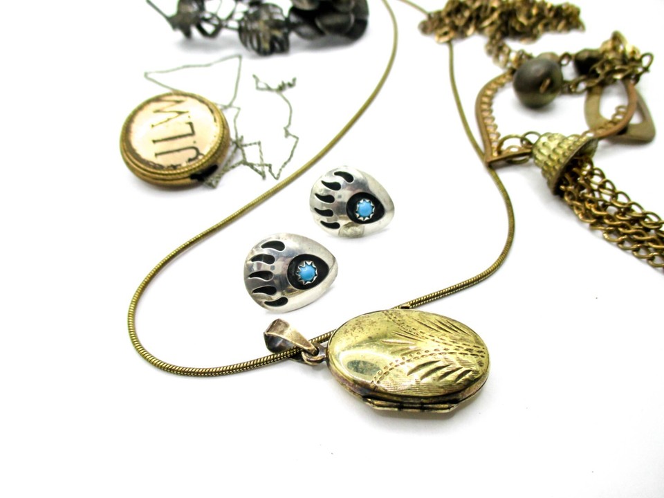 Estate Costume Jewelry Junk Drawer Lot necklace earrings brooch pin eBay