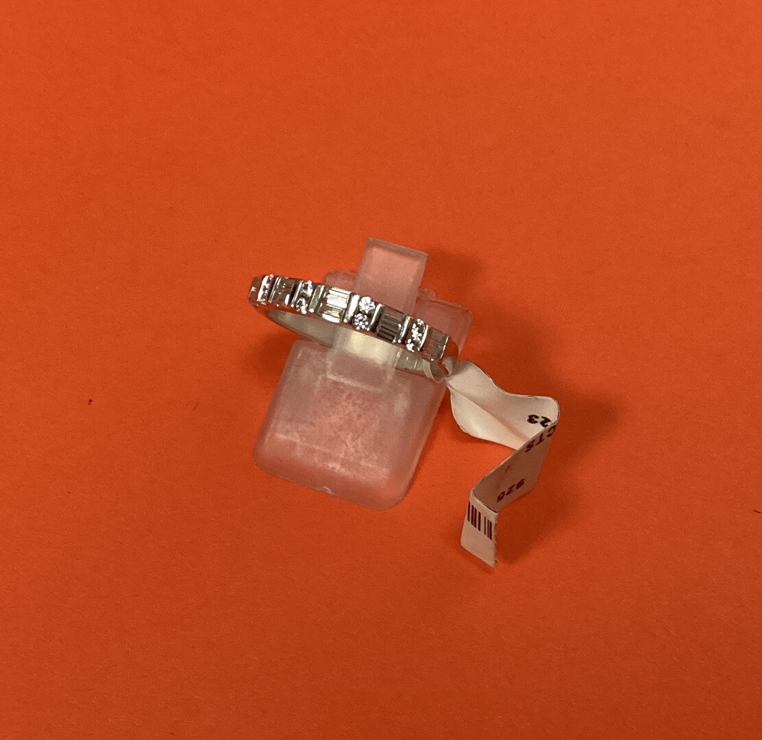 Alliance originale Argent Rhodié - Femme