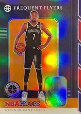 Kevin Durant NBA Hoops Premium Stock 19-20 #1 Frequent Flyers Orange Prizm Nets