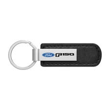 Ford F-150 2015 to 2019 Black Leather Strap Key Chain Keychain Key-ring Key