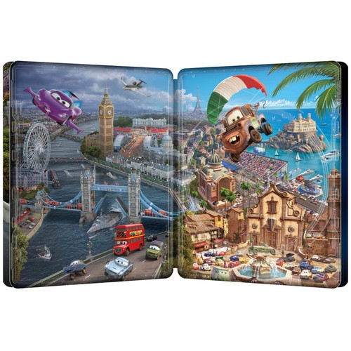 Cars 2 - Limited Edition Steelbook BLU-RAY DISC! REGION ALL! WALT DISNEY! NEW! - Picture 7 of 8