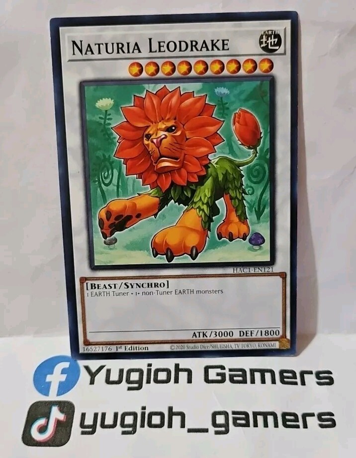 YUGIOH NATURIA LEODRAKE HAC1-EN121 COMMON LIGHT PLAYED | eBay