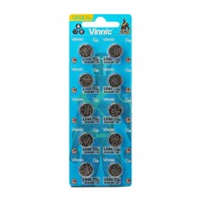 Vinnic LR44 Alkaline Battery 6PACK NEW