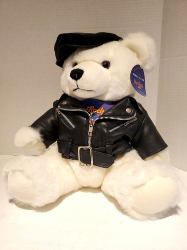 Hard Rock Hotel Las Vegas 1995 Biker Teddy Bear Plush 17" - Picture 2 of 12