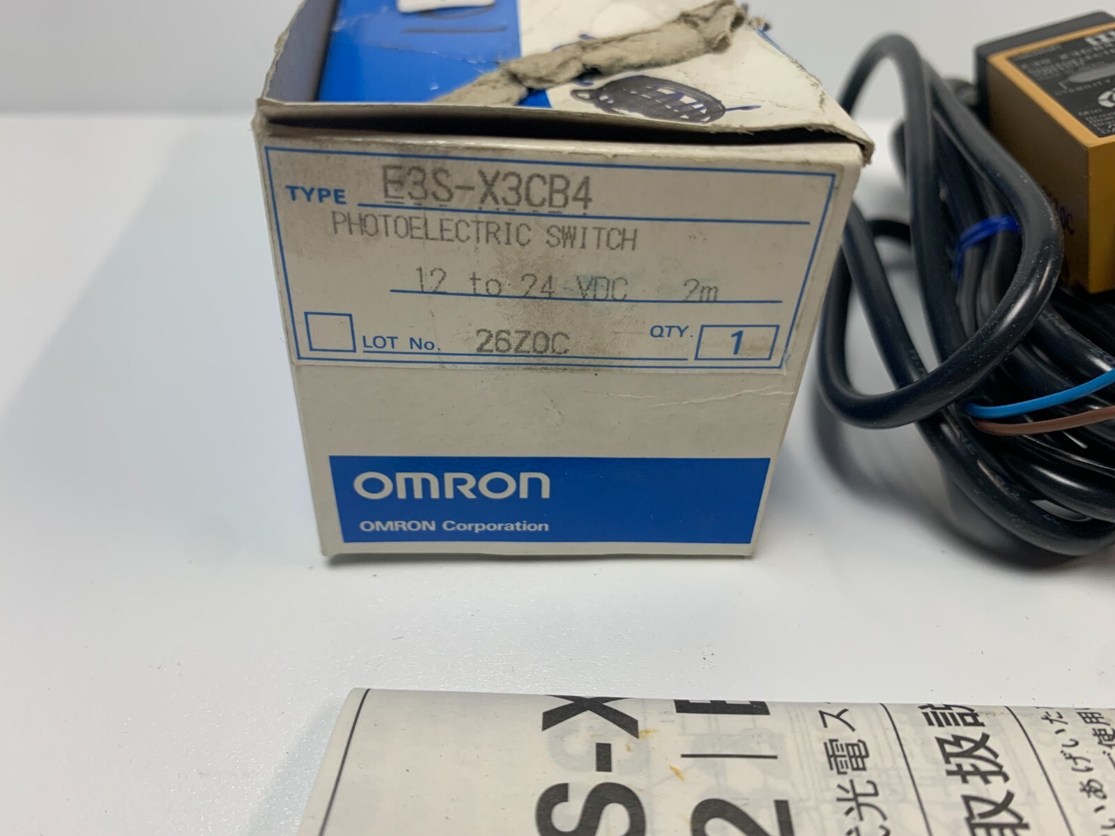 Omron E3S-X3CB4 Photoelectric Switch Sensor 12-24V DC