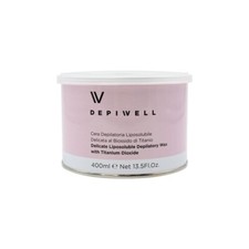 20  PZ CERETTA DEPILATORIA LIPOSOLUBILE 400GR TITANIO ROSA CERA CERE  DEPIWELL