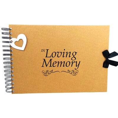 A3/A4/A5, In Loving Memory, Condolence Book, Keepsake, Card Pages