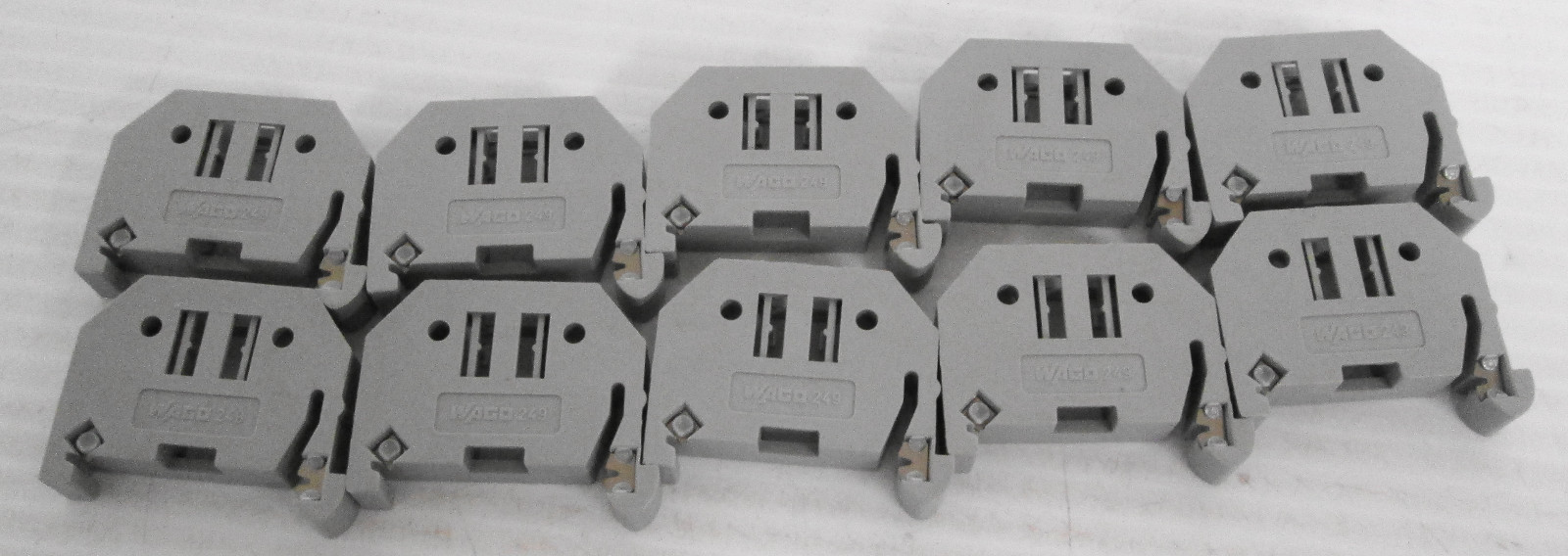 Wago 249 Terminal Block End Stop 10mm (Lot of 10)