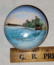 vtg Souvenir ROCK LAKE, LAKE MILLS Wisconsin RING "BOX" Shipping INCLUDED