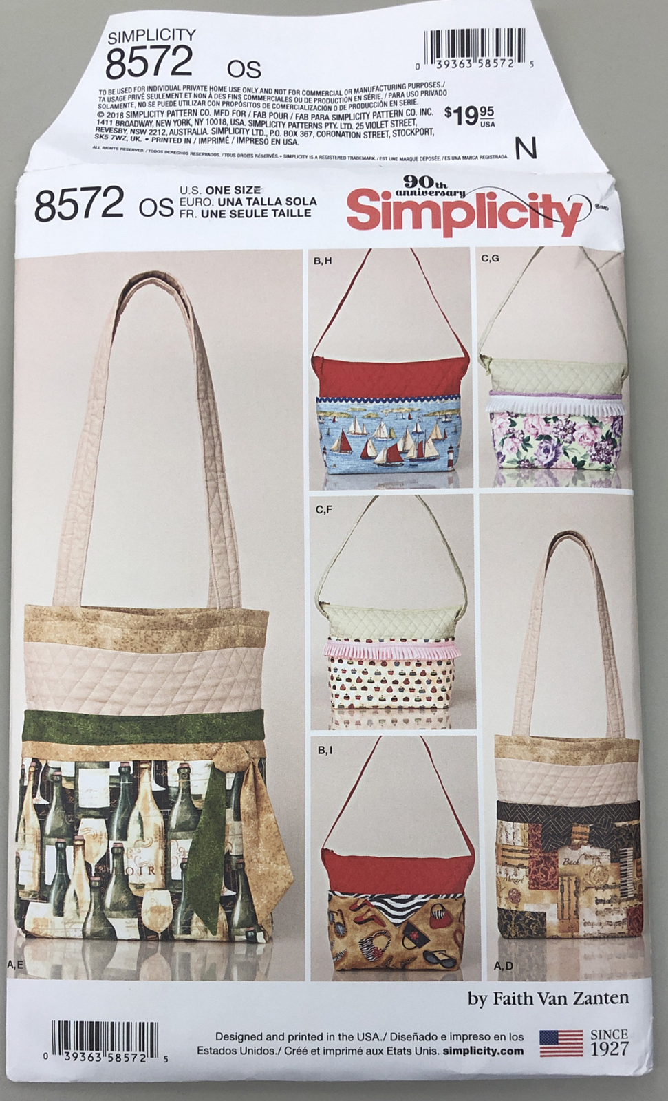 simplicity crossbody bolsa pattern