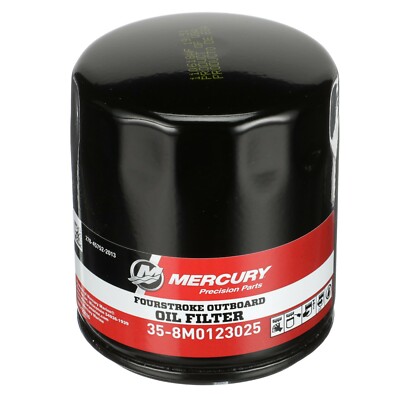 Filtro Originale Mercury 2 Filtri Olio Mercury Marine Per Motori Fuoribordo 4T 175-450 HP V6 V8 - Codice 35-8M0123025 Filtro Olio Sh 300 - Foto 12