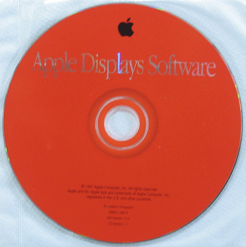Apple Displays Software CD Media 1997 vintage - Imagen 2 de 3