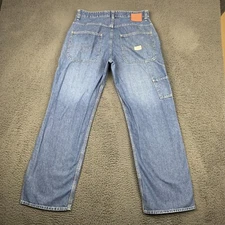 Gap Mens Jeans 33x31* Baggy Blue Carpenter Y2K Faded 100% Cotton Streetwear Rap