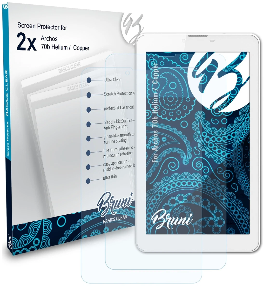 Karylax Vetro Flessibile 9H Per Tablet Archos T101 WIFI 10.1 Pollici - Pellicola Protettiva Antigraffio Infrangibile