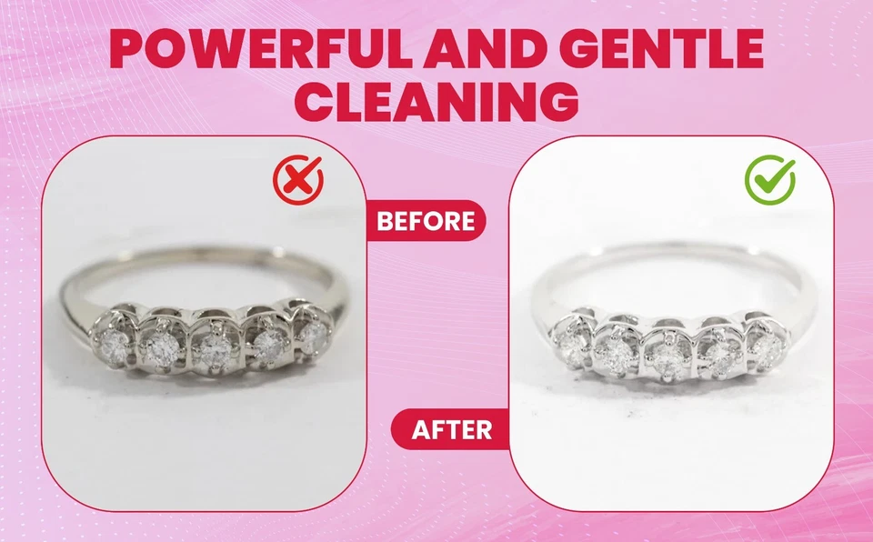 Cepillo de cesta líquido JSP oro plata solución limpiadora gema diamante inmersión Foto 3 de 4