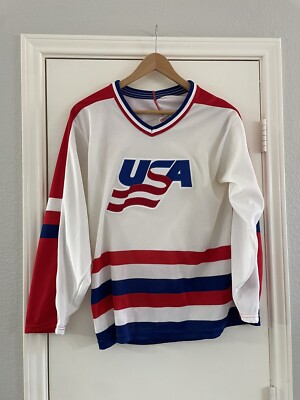 Vintage CCM Team USA Hockey Jersey Size P/S Small | eBay