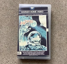 Space Movie VHS Cutbox Rare NASA Documentary Warner Home Video Mike Oldfield OOP