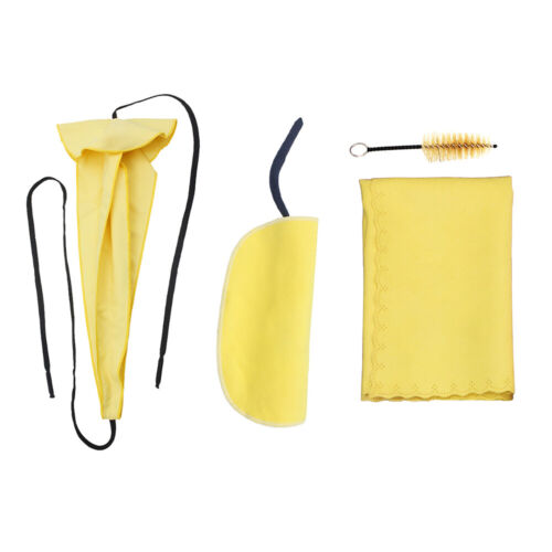 Saxophone Cleaning Care Kit with 3pcs Cleaning Cloth 1pc Mouthpiece Brush L7A4 - Afbeelding 1 van 8