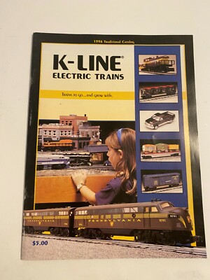 K-LINE ELECTRIC TRAINS O 1996 TRADITIONAL CATALOG MINT
