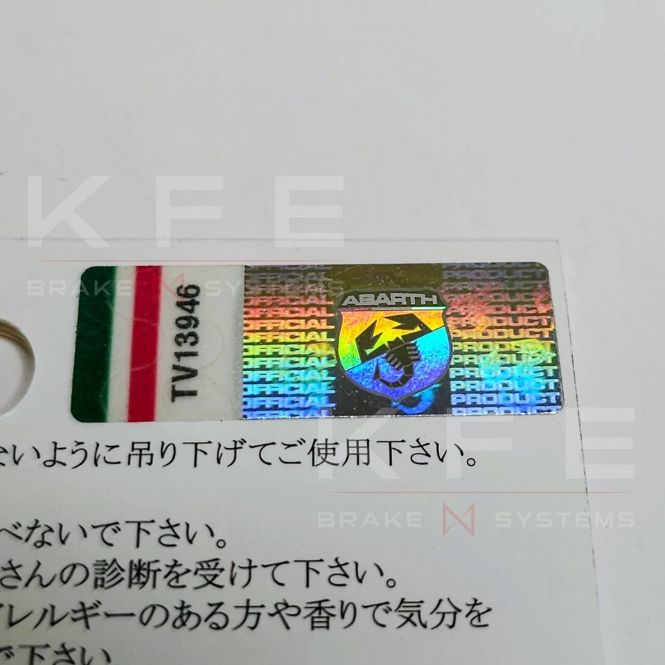 ABARTH Parking Only Official Licensed Air Freshener Grace Scorpion Red for Fiat - Image 4 of 4