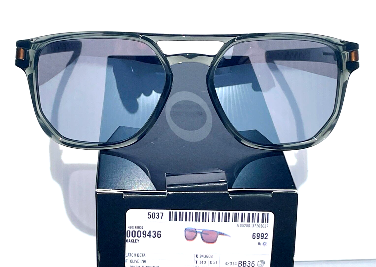 NEW Oakley LATCH BETA Olive Ink POLARIZED Galaxy Chrome Lens