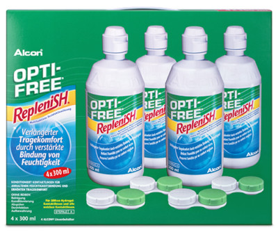 Opti-Free RepleniSH 4X300ML All-in-One Lösung von Alcon