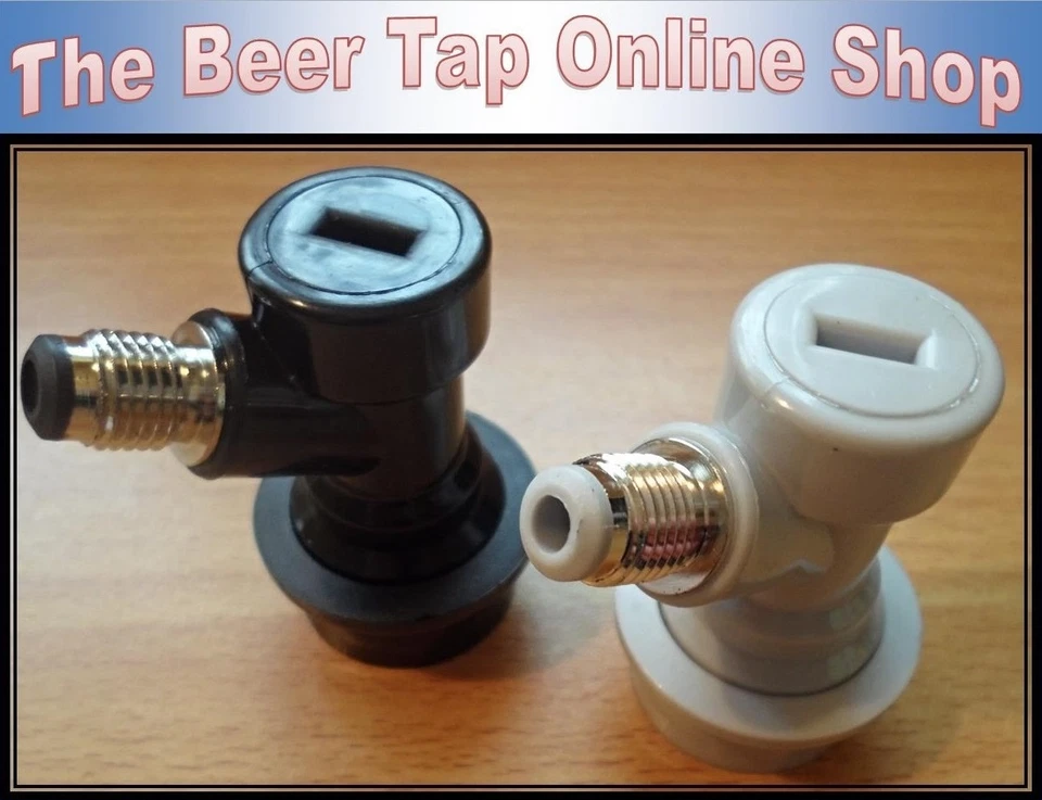 Gas/Liquid Ball Lock Disconnects Threaded 1/4" MFL For Cornelius / Corny Kegs