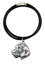 Dachshund Wire-haired, Wiener dog, Badger dog II - Necklace with dog, silver-pla