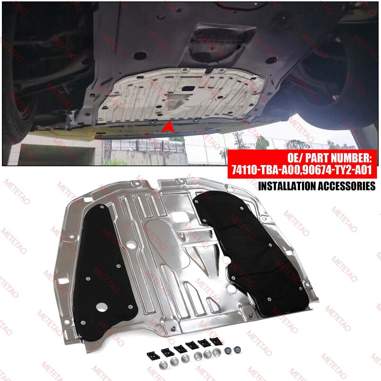 1 pc For Honda Civic 20162021 Engine Splash Guard Under Car Shield Cover Board eBay
