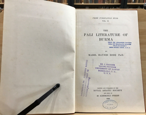 1909 Pali Literature of Burma & 1956 English-Burmese Dictionary - Picture 4 of 20