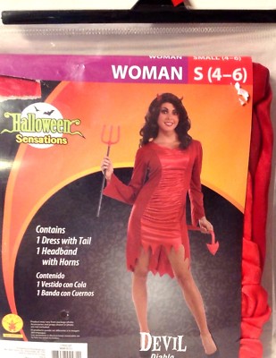 red devil dress halloween costume Women's Cute Devil Costume