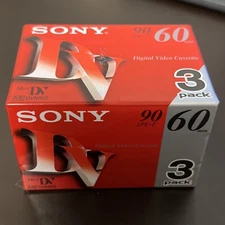SONY 3 Pack of 60MIN MiniDV Digital Video Cassette Tape DVM60