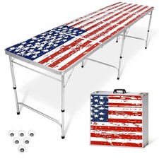 GoPong 8ft Portable Beer Pong Tailgate Table Football