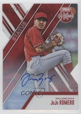 2017 Panini Elite Extra Edition Status Red Die-Cut 10/75 JoJo Romero Auto 0c6