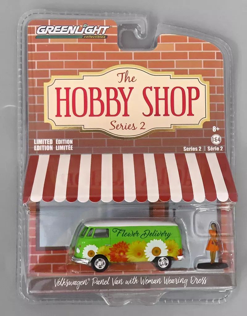Diecast Car 1/64 1976 Volkswagen Type 2 Panel Van with Woman in Dress "The