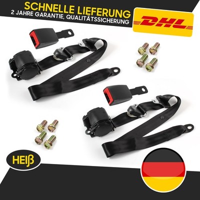 2 x 3 Punkt 300CM Automatikgurt Sicherheitsgurt Beckengurt harter E Prüfung
