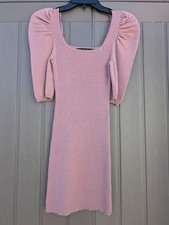 Women's Gray Hyfve Best Of Times Ribbed Dusty Rose Sweater Dress Medium