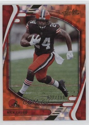 2021 Panini Absolute Orange Mosaic 20/199 Nick Chubb #46 n0c