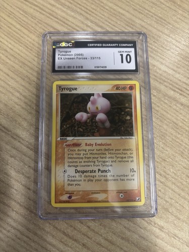 Tyrogue graded CGC 10 for sale on eBay
