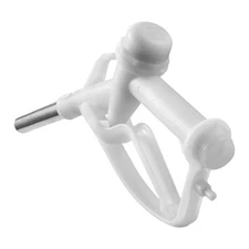 Industrial Fluid Nozzle 3/4-Inch Barb 14.5GPM Flow 19mm OD Plastic Body White