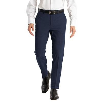 Calvin Klein Mens Skinny fit Dress Pants 36 / 29 Navy Blue Solid Stretch