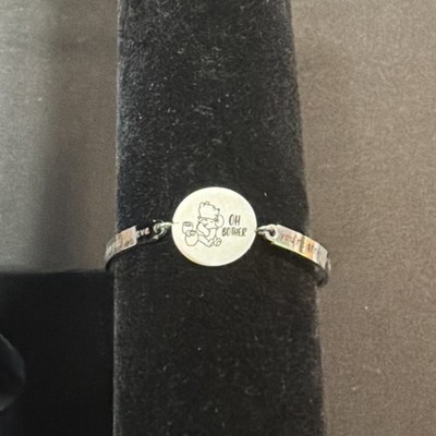 Winnie The Pooh Bracelet You re Braver Than You Believe. Stainless Steel ￼￼