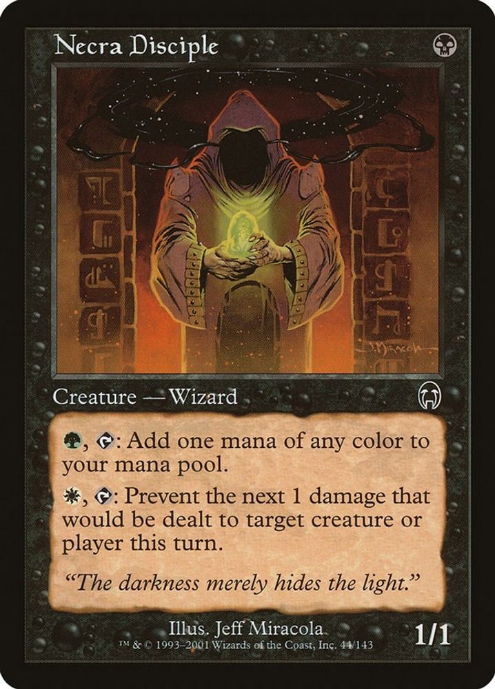 2001 Magic: The Gathering: Apocalypse Necra Disciple (#44, C, Moderately Played)