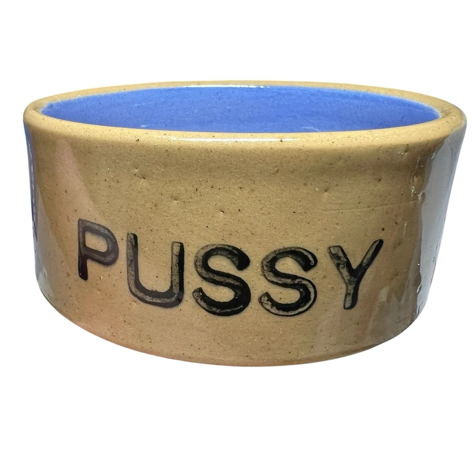 Bretby Steingut "Pussy" Schale für Haustier- & Katzenliebhaber Made in England aus den 1940er Jahren