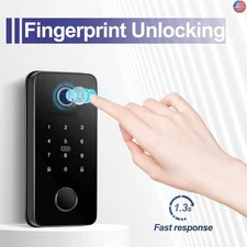 MINIA Smart Lock, Fingerprint Door Lock, 6-in-1 Keyless Entry with App Control,