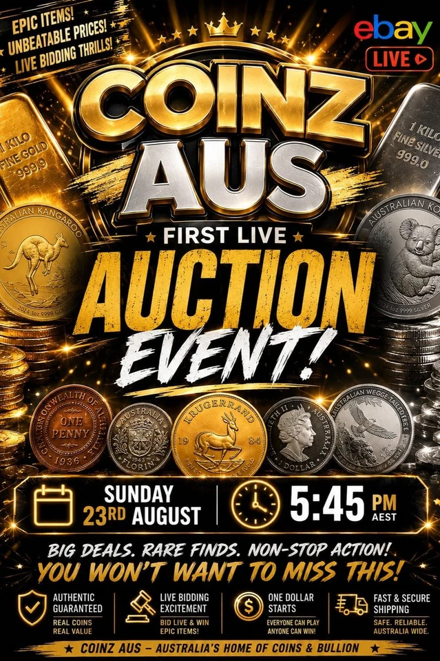💎COINZ AUS First LIVE SHOW Gold, Silver & Rare Coins.