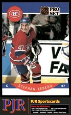 Stephan Lebeau 1990-91 Pro Set #152 Montreal Canadiens Rookie