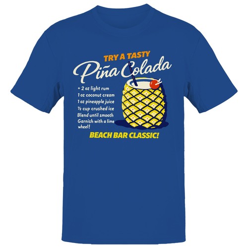 Tasty Piña Colada Recipe Men's T-shirt
